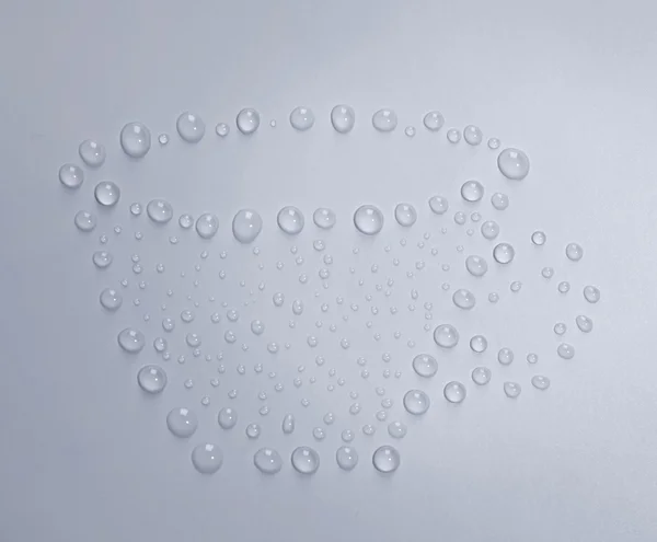 Imagem de gotas de água close-up — Fotografia de Stock