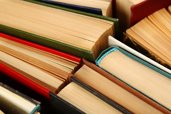 Pile of books, macro view — Stock Photo, Image