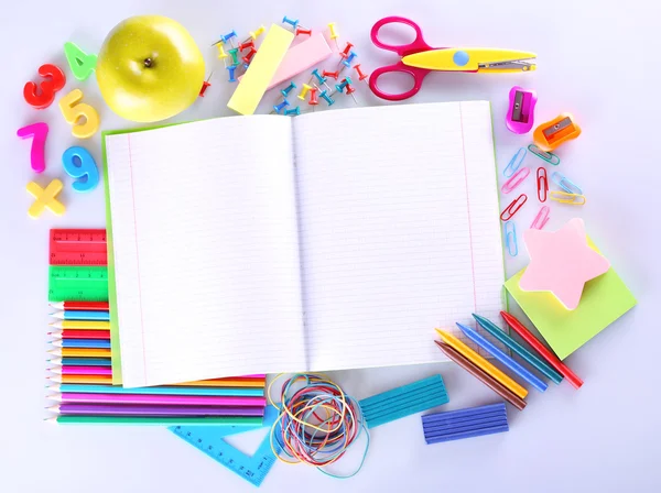 School supplies close-up — Stock Photo, Image