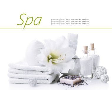 beyaz izole spa ayarı