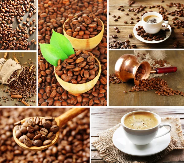 Kaffee-Collage — Stockfoto