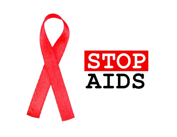 Fita vermelha da SIDA — Fotografia de Stock