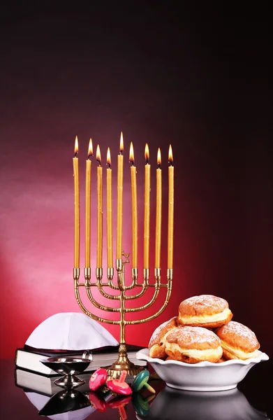 Composición festiva para Hanukkah —  Fotos de Stock