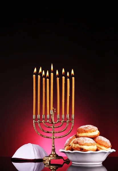 Composición festiva para Hanukkah — Foto de Stock