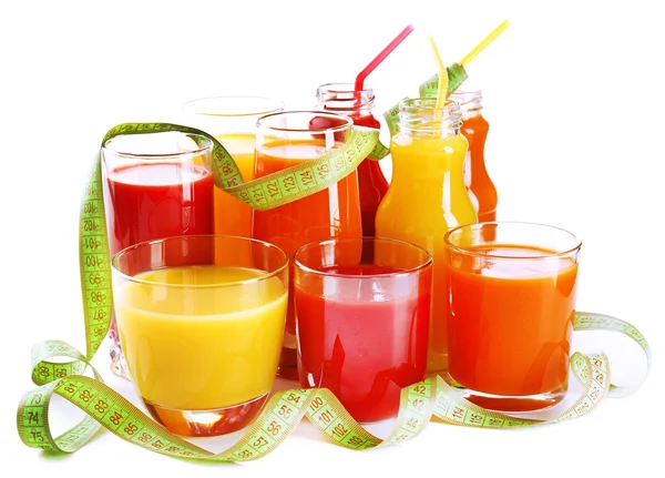 Dietary cocktail with centimeter — Stock Photo, Image