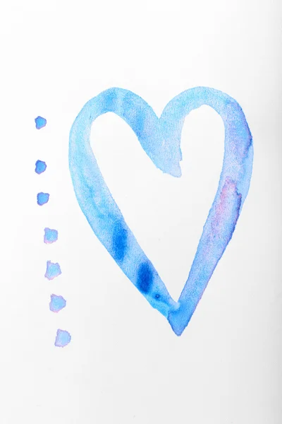 Painted heart shape — Stock Photo, Image