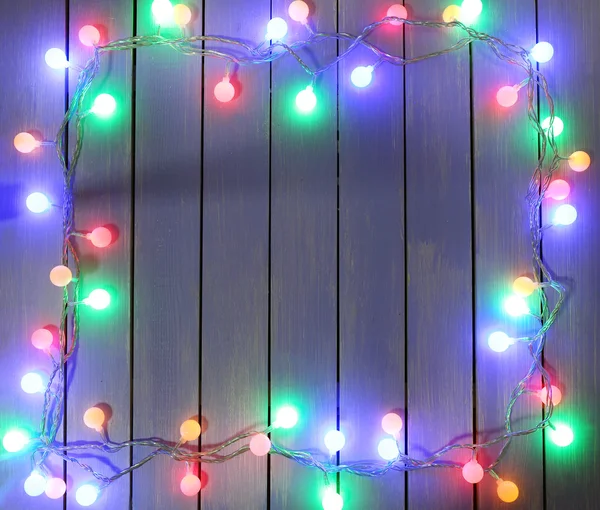 Coloridas luces de Navidad de fondo — Foto de Stock