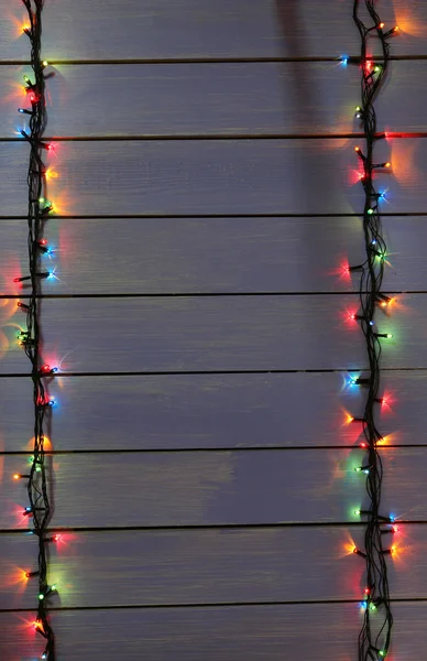 Colorful Christmas lights background — Stock Photo, Image