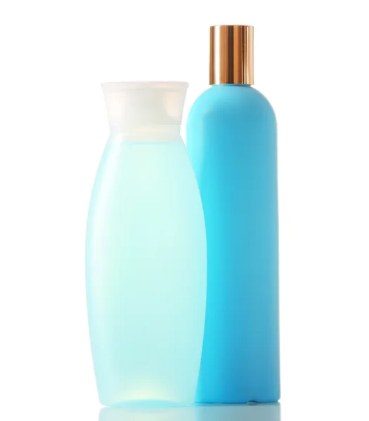 Bottiglie cosmetiche sfondo — Foto Stock