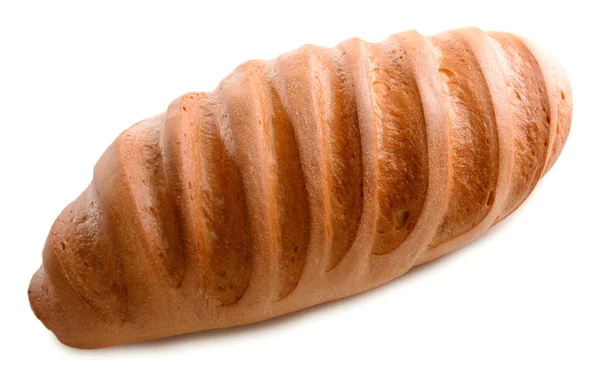 Chleb biały na białym tle — Zdjęcie stockowe