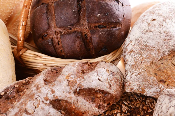 Verschiedenes Brot aus nächster Nähe — Stockfoto