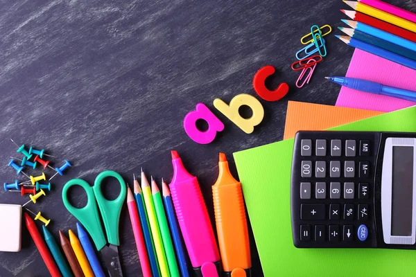 School supplies close-up — Stock Photo, Image