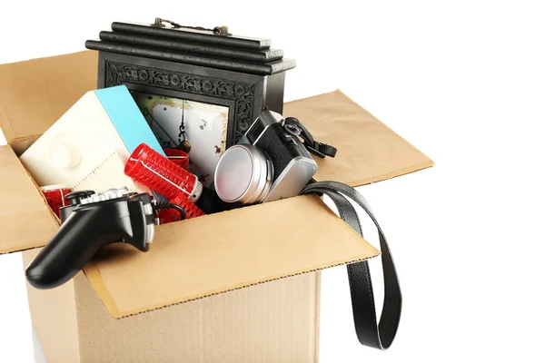 Box of unwanted stuff — Stock Photo, Image