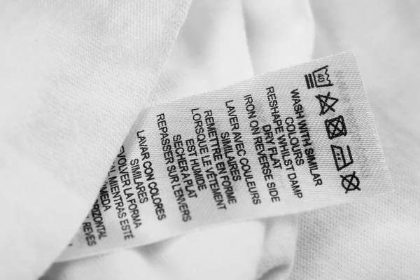 Label pada pakaian — Stok Foto