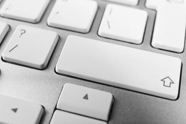 Tastatur des modernen Laptops aus nächster Nähe — Stockfoto