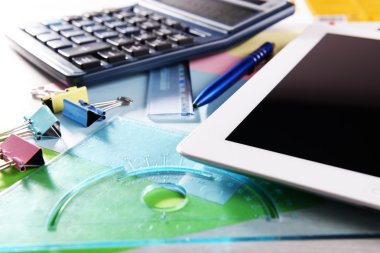 Tablet Pc ile ofis, banka donatımı