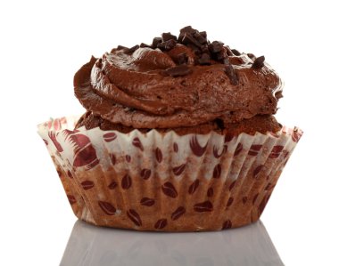 Lezzetli kek krem beyaz izole