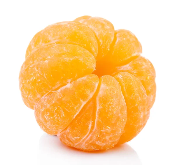 Tangerinas isoladas em branco — Fotografia de Stock