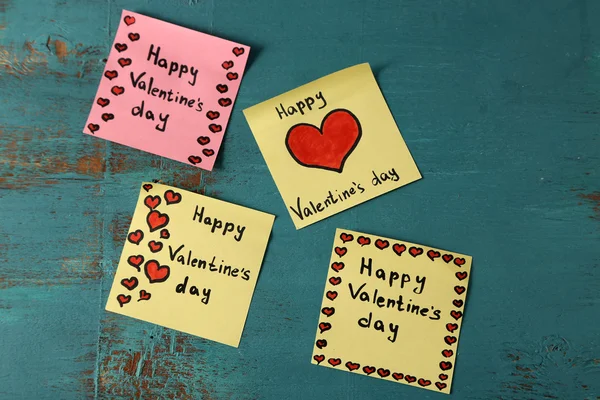 Valentines day notes — Stock Photo, Image