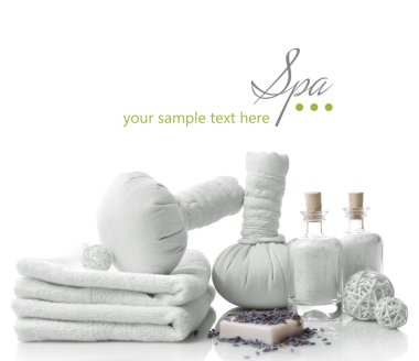 beyaz izole spa ayarı