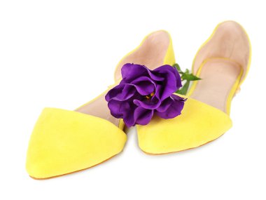 Çiçekli kadın ayakkabı