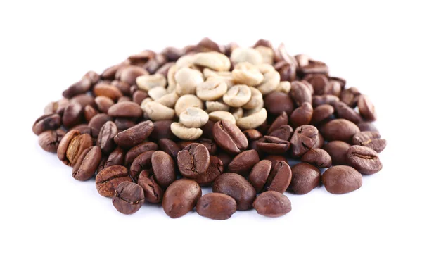 Coffee beans isolated on white — Stock Photo, Image