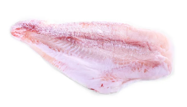 Pangasius filé elszigetelt fehér — Stock Fotó