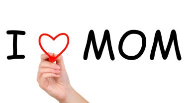 El yazısı anne seviyorum