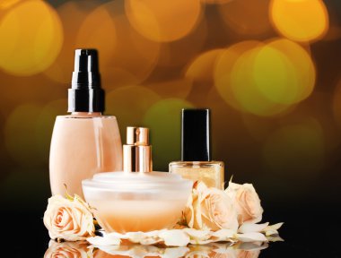 Kozmetik ve parlak Festival arka plan gül