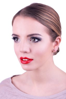 Beyaz izole mükemmel makyaj