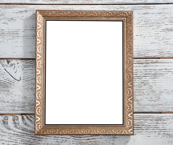 Golden photo frame — Stock Photo, Image