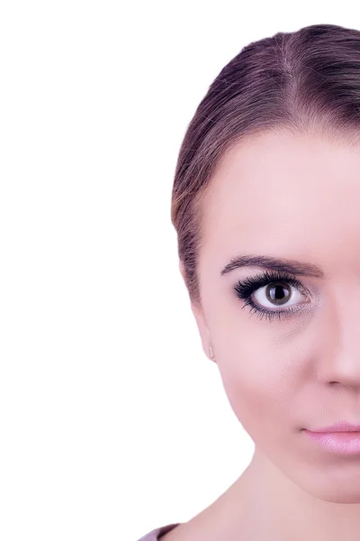 Make-up, auf weißem Hintergrund — Stockfoto