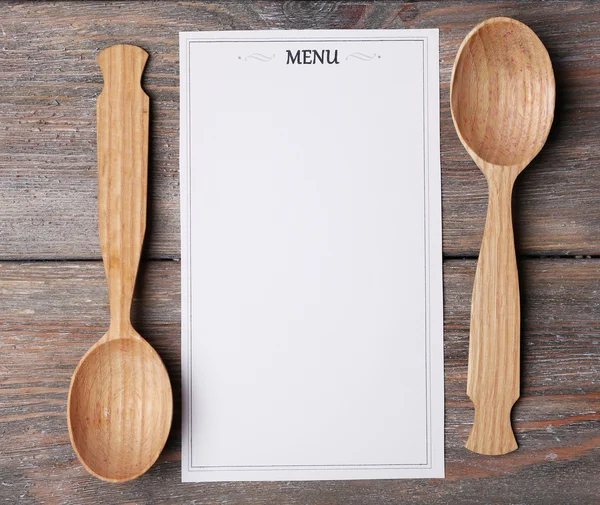 Menu vel papier — Stockfoto