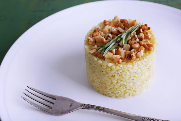 Arroz con nueces y romero — Foto de Stock