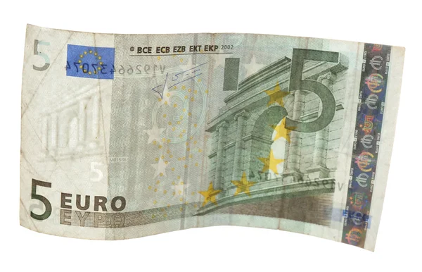 Cinque banconote in euro — Foto Stock