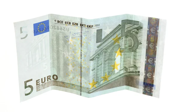 Banknot pięciu euro — Zdjęcie stockowe