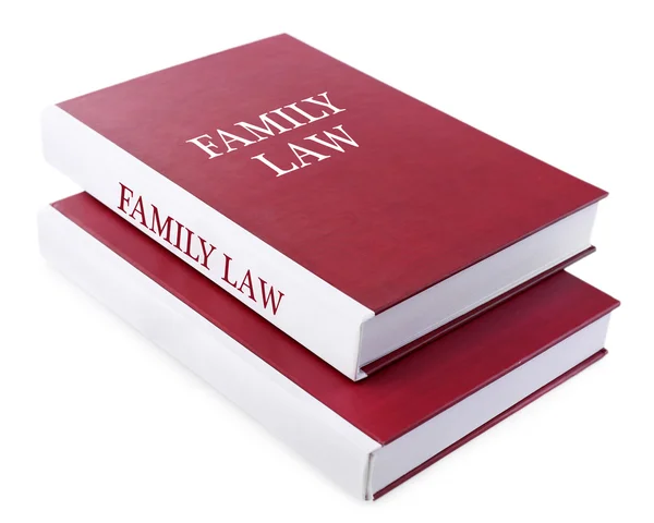 Familie wetboeken geïsoleerd op wit — Stockfoto
