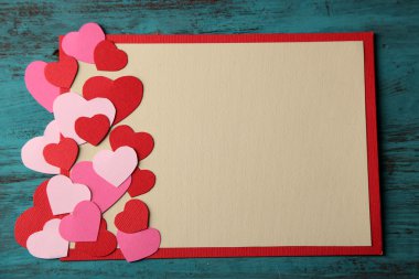 El yapımı kart yürekleri