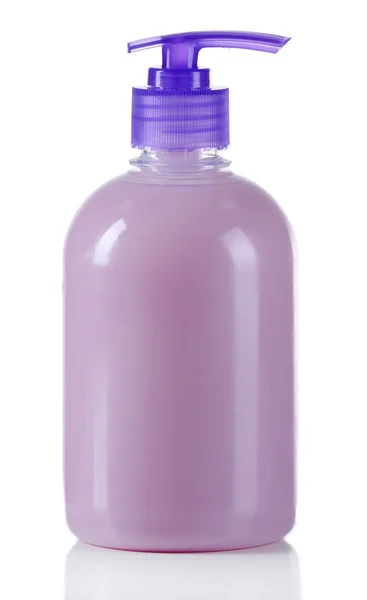 Botella cosmética aislada en blanco —  Fotos de Stock