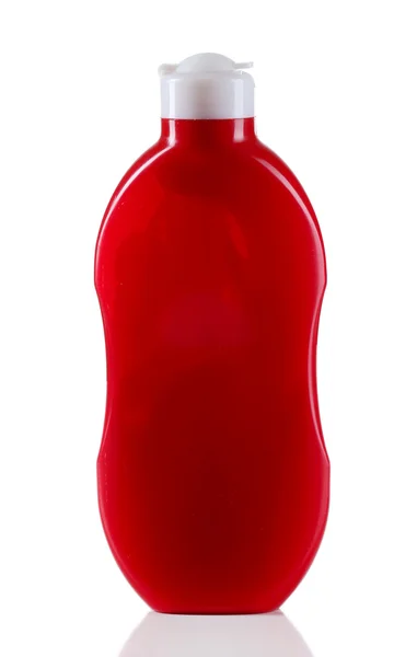 Косметическая бутылка, изолированная на белом — стоковое фото
