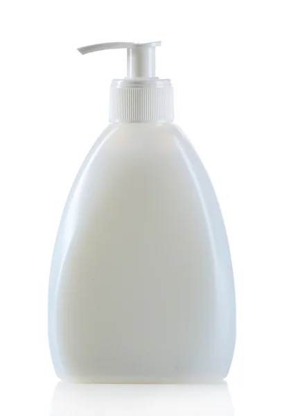 白で隔離される化粧品ボトル — ストック写真