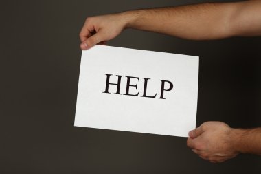 Kağıt yardım işareti ile