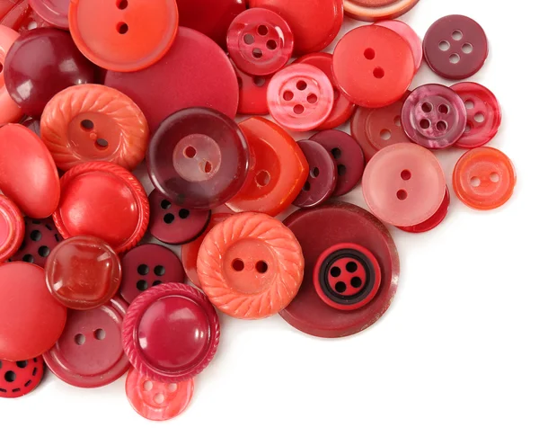 Botones de costura de colores aislados en blanco — Foto de Stock