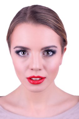 Beyaz izole mükemmel makyaj
