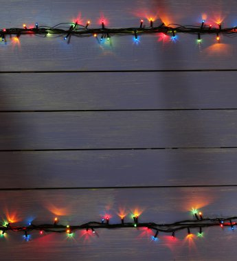 Renkli Noel ışıkları