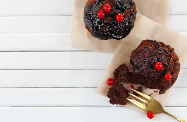 Gâteau au chocolat délicieux — Photo