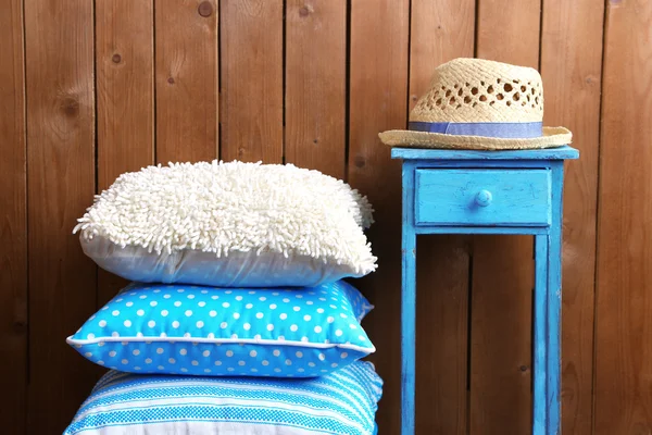 Collina di cuscini colorati — Foto Stock