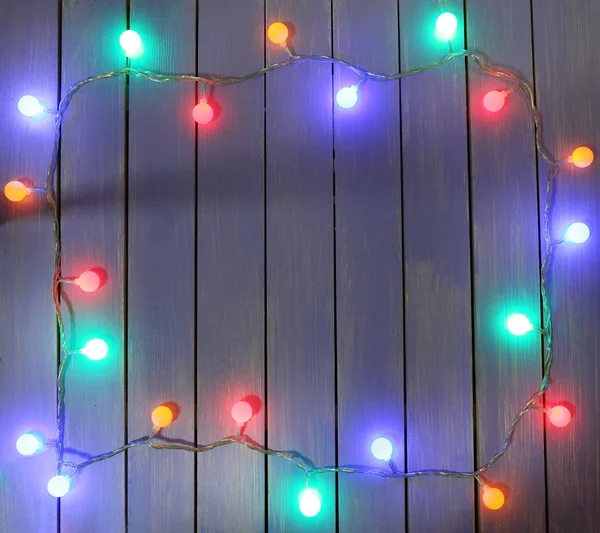 Coloridas luces de Navidad — Foto de Stock