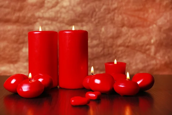 バレンタインデーの非常に熱い蝋燭 — ストック写真