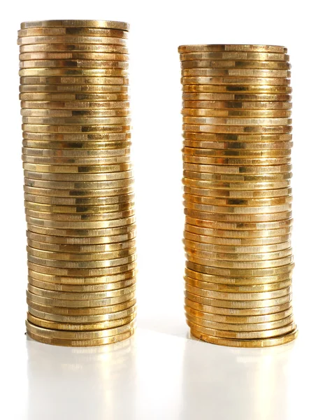 Pile of golden coins — Stock Photo, Image